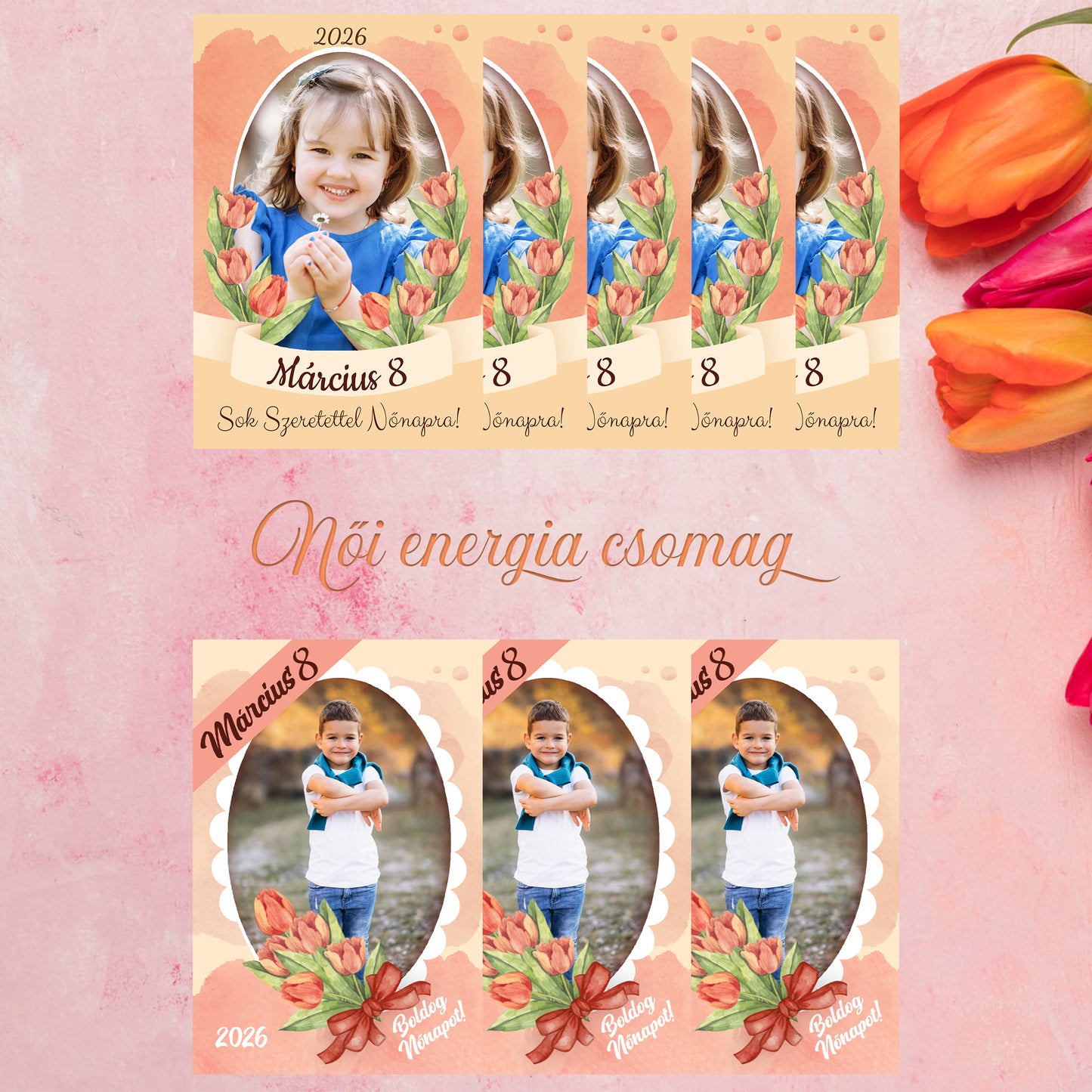 Női energia csomag (5db képeslap + 3db hütőmágnes)