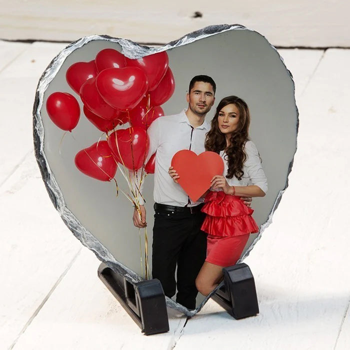 Placă de Ardezie în Formă de Inimă 20cm