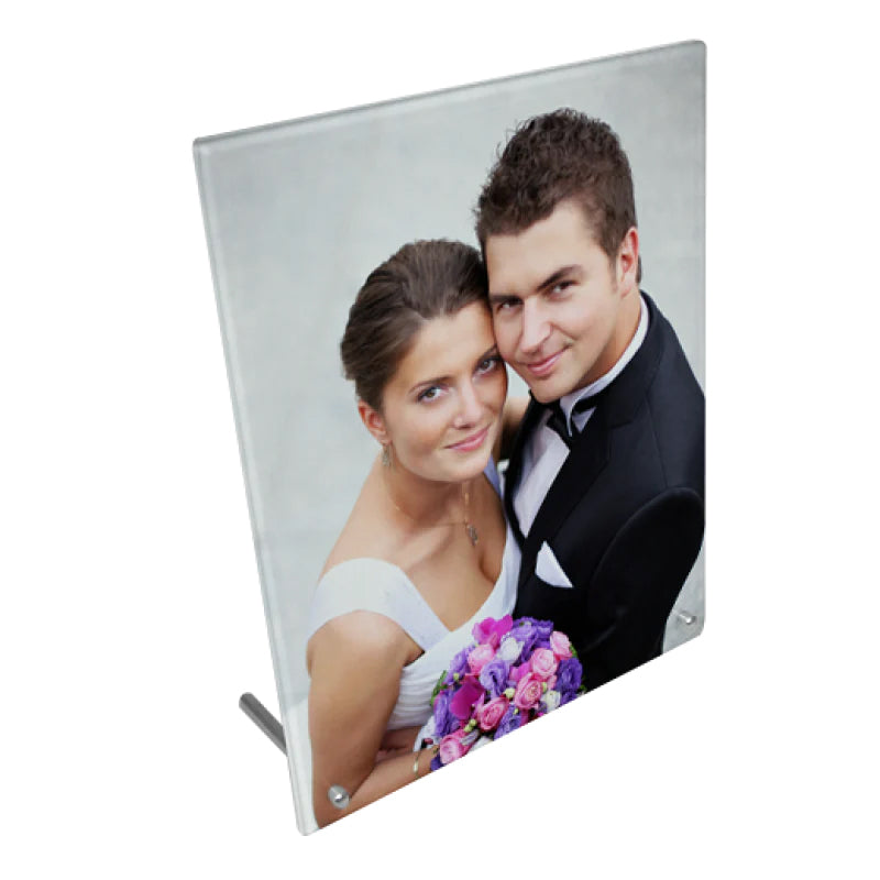 Ramă de Sticlă 23x18 cm – Cadru Foto Personalizabil cu Imprimare HD