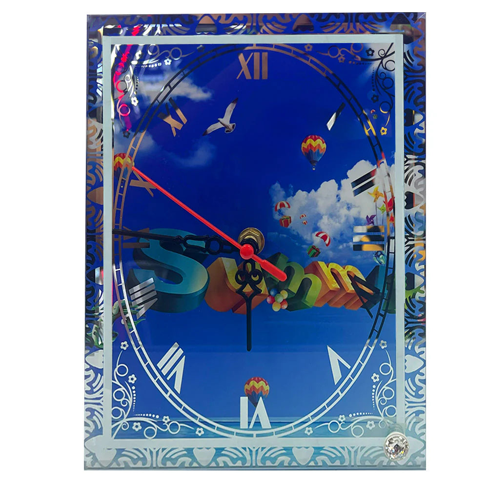 Ceas Sticlă Love 20x20cm - Personalizat