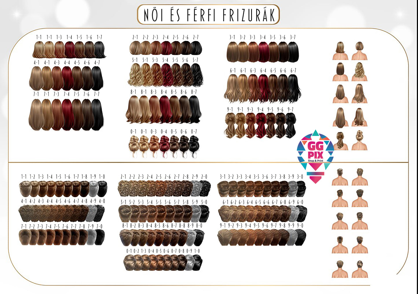 Személyre szabott páros minta