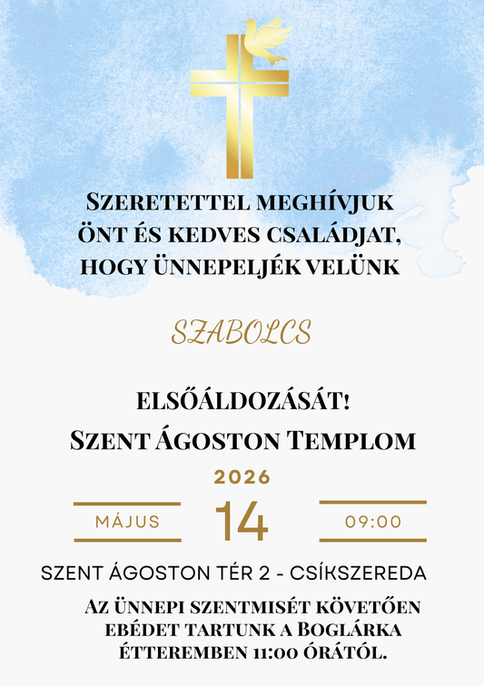 Elsőáldozási Meghívó #1