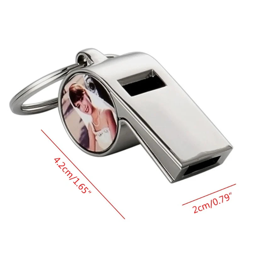 Breloc Fluier Metalic - Personalizabil