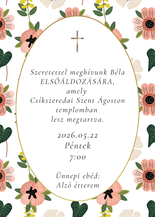 Elsőáldozási Meghívó #9