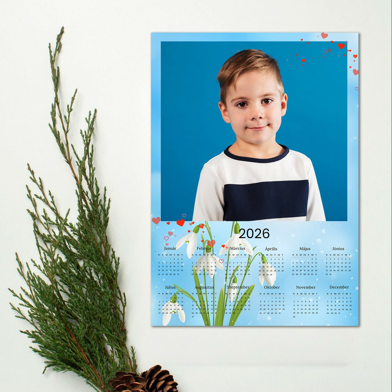 Nőnapi Naptár - Személyre Szabható Falinaptár (A3) #1