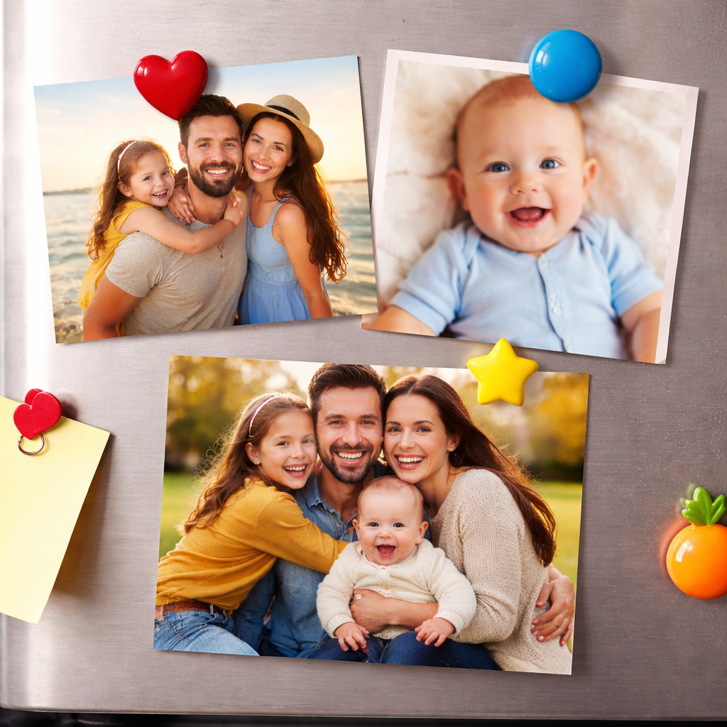 Hütőmágnes Személyre Szabott Fotóval - Egyedi Ajándék