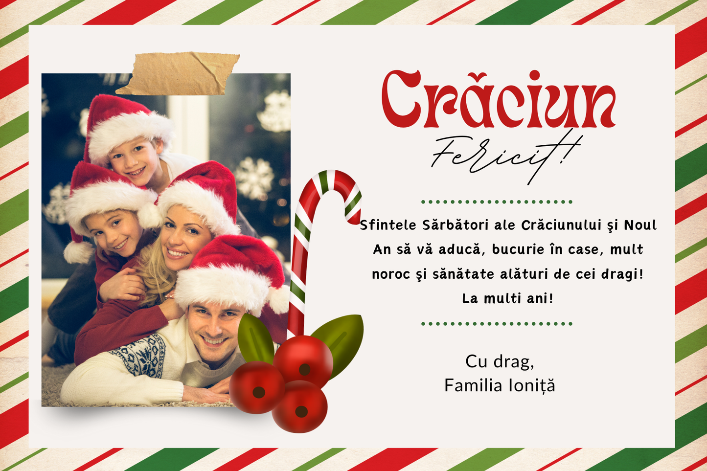 Felicitări de crăciun personalizate