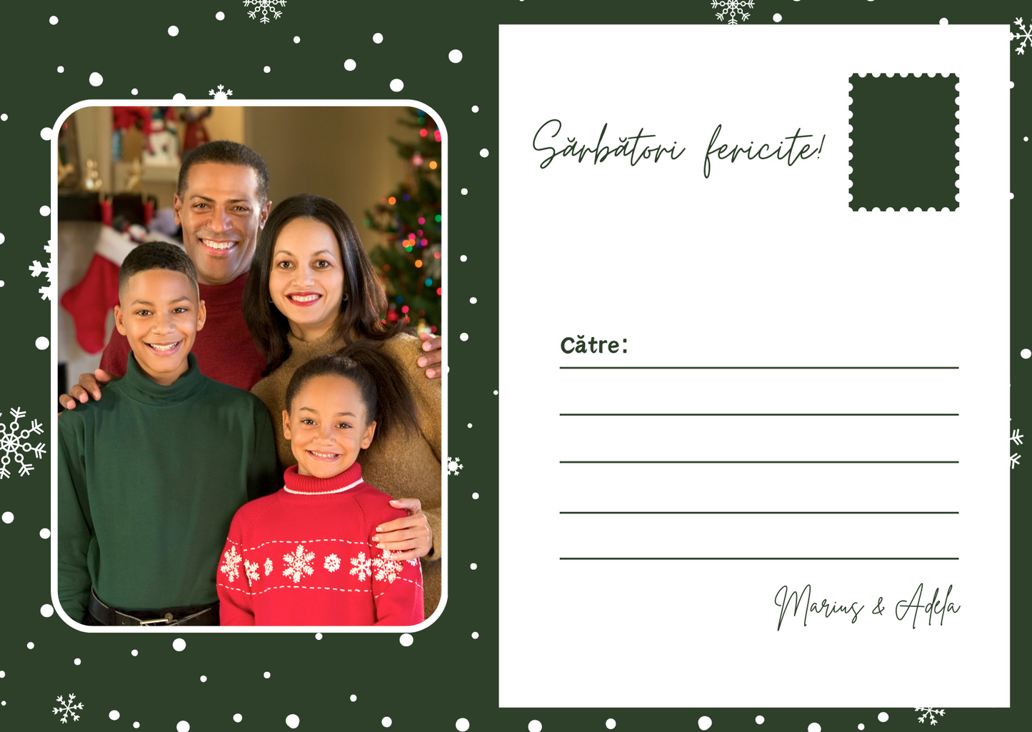 Felicitări de crăciun personalizate