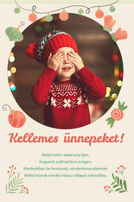 Karácsonyi Üdvözlőlap Szémelére Szabható