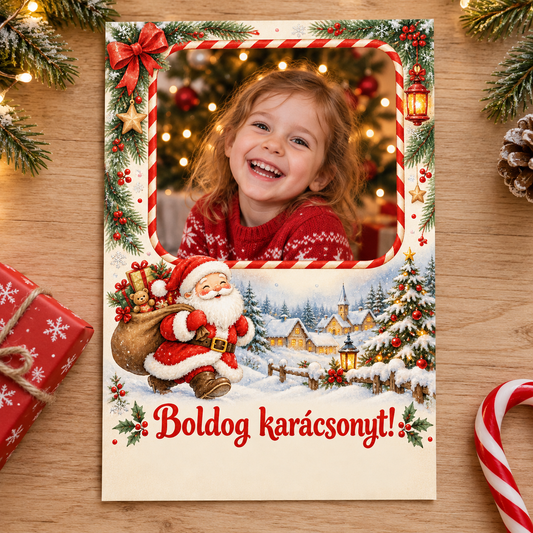 Fotós karácsonyi köszöntő – Vidám Mikulás
